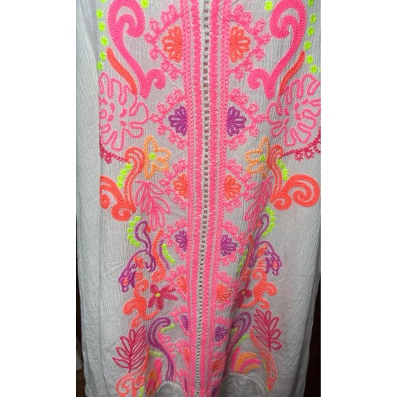 Lilly Pulitzer Thalia Tunic Sleeveless Swing Dress Embroidery in Size L New - Picture 3 of 9